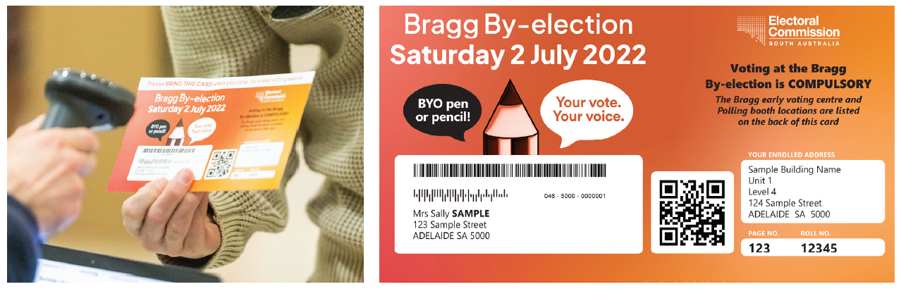 Bragg by-election report - EasyVote cards used at the Bragg by-election