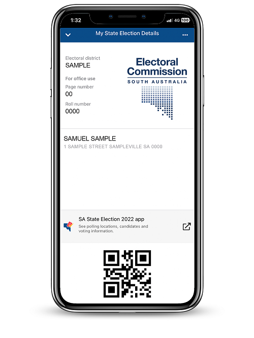 Chapter 3 - EasyVote card and app, example of app on mobile device