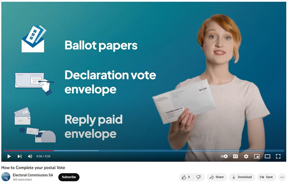 Chapter 3 - Community engagement, Postal voting instructions