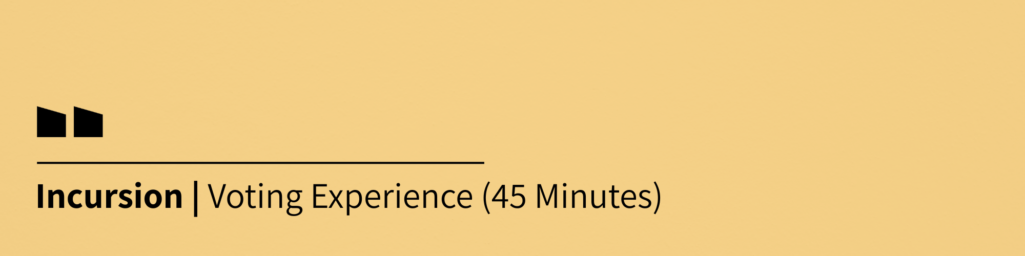 Voting Experience (45 Minutes) 